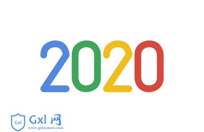 仿谷歌2020数字SVG动画特效