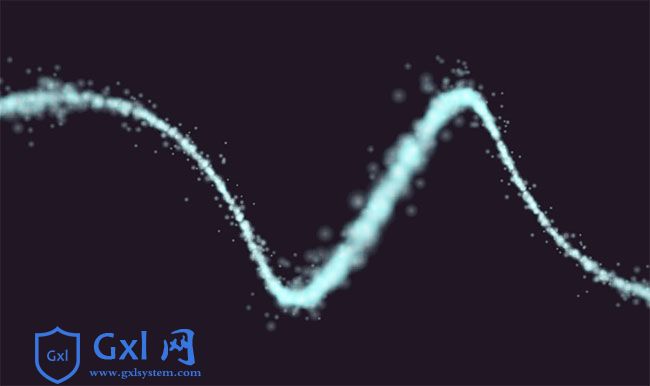 粒子螺旋线条Canvas特效