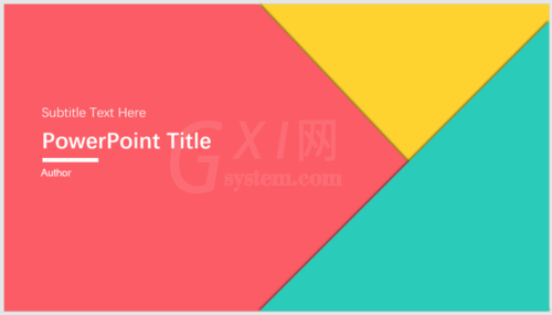 PPT制作主题色色块型封面的图文操作截图