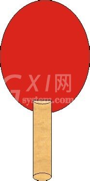 cdr制作彩色乒乓球拍的操作过程截图