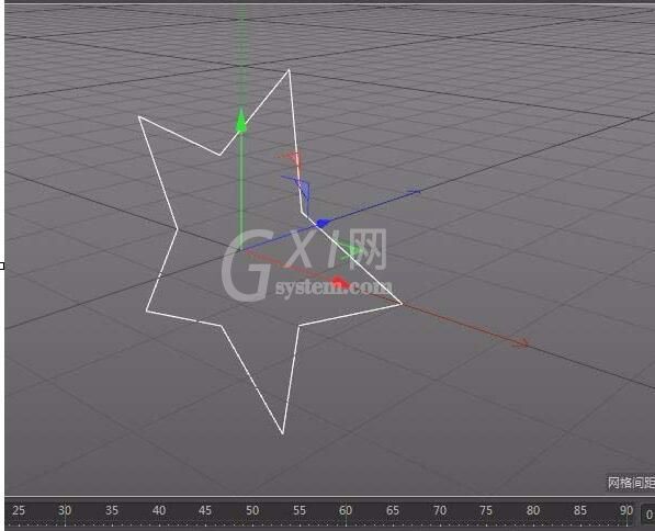 c4d做出五角星的操作过程截图