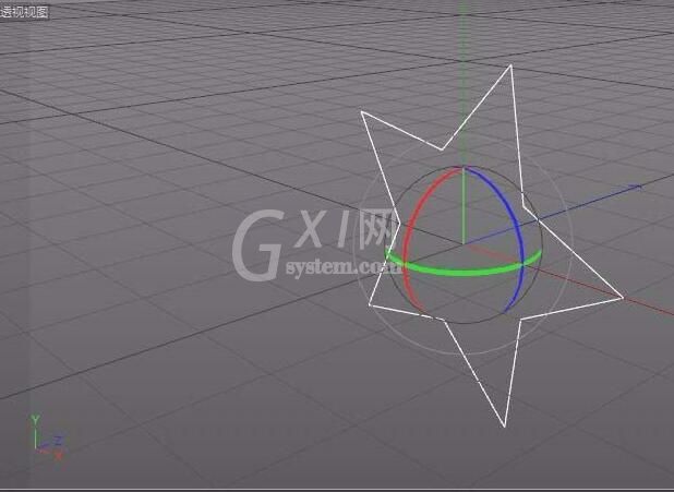 c4d做出五角星的操作过程截图