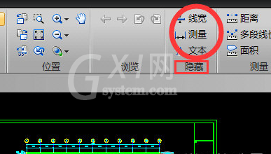 迅捷CAD编辑器把图纸中标注尺寸隐藏起来的操作过程截图
