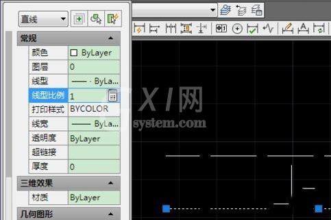 cad虚线比例进行设置的简单操作截图