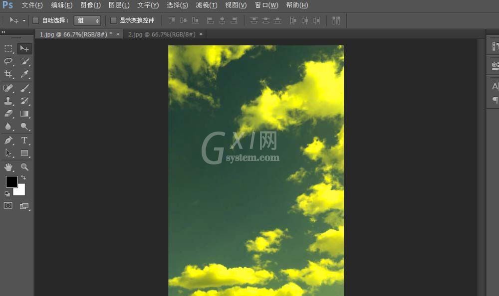 Adobe Photoshop CS6使用匹配颜色调色的操作步骤截图