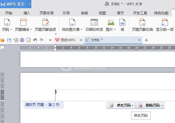WPS Office 2016将指定页数设置为起始页的步骤截图