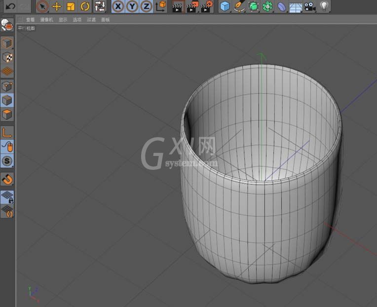 C4D建模杯子的操作教程截图