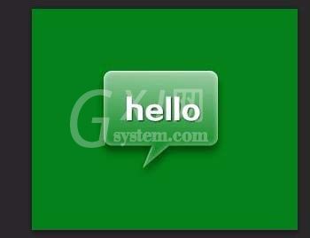 photoshop cs6制作绿色对话的方法步骤截图