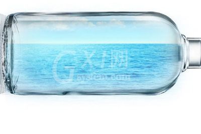 Photoshop将风景装到瓶中的操作方法截图