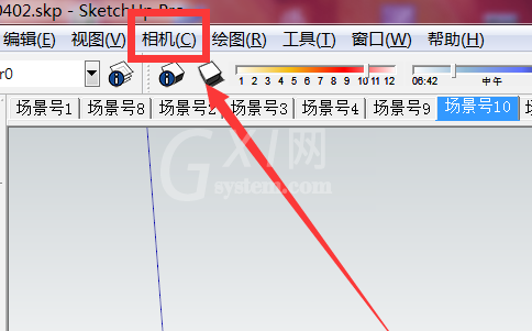 草图大师导出模型立面图的操作流程截图