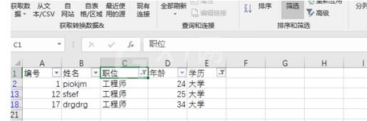 Excel筛选出符合条件的数据的操作方法截图