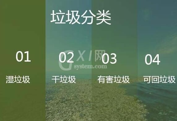 PPT制作一个垃圾分类宣传图的操作方法截图