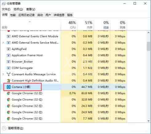 win10关闭cortana小娜的具体方法截图