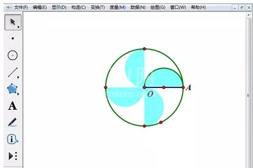 几何画板制作运动的风车的详细步骤截图