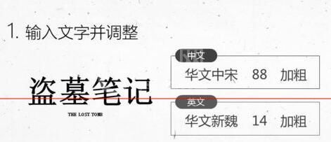 PPT设计盗墓笔记的文字效果的具体操作方法截图