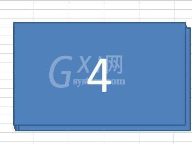 Excel绘制矩形层叠图形的操作教程截图