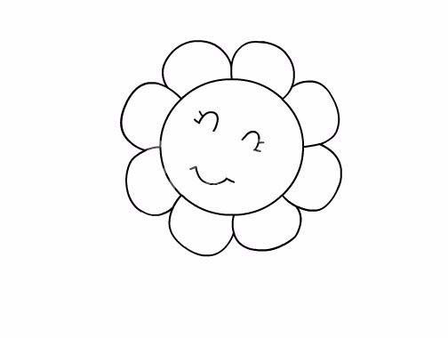Flash制作太阳花简笔画的操作内容截图