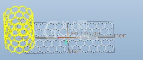 Proe建模六边形镂空物体的详细教程截图
