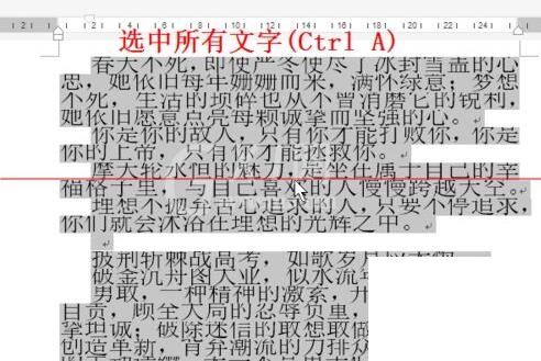 word字体放大后显示不完整的处理操作内容截图