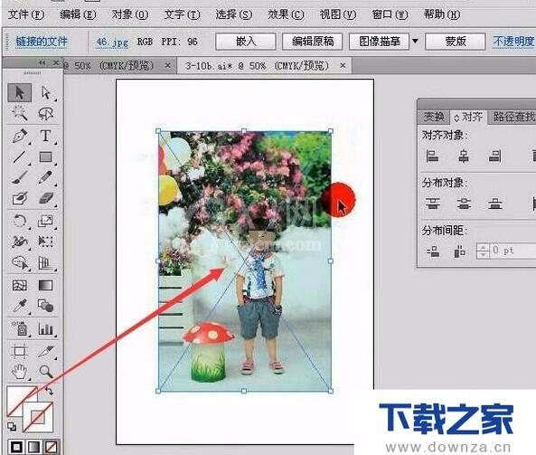 Ai怎么把图片置入图形里?Ai把图片置入图形里的方法截图