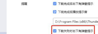 迅雷如何设置下载失败时右下角不弹窗提示?迅雷设置下载失败时右下角不弹窗提示教程截图