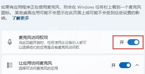 win11麦克风权限在哪里设置?win11麦克风权限设置方法截图