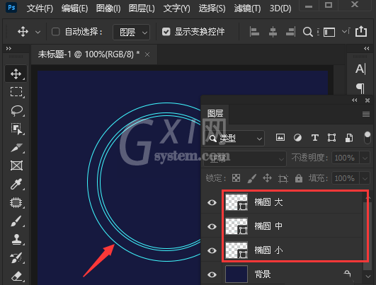 ps怎么为图形添加虚线描边?ps设计圆形虚线间隙边框技巧分享截图
