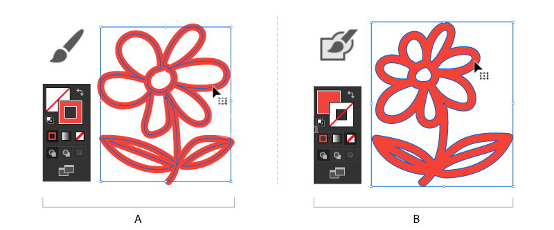 Illustrator中怎么使用填色和描边上色?Illustrator中使用填色和描边上色的方法截图