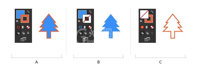 Illustrator中怎么使用填色和描边上色?Illustrator中使用填色和描边上色的方法截图