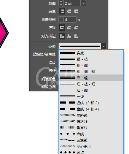 ID2019如何更改描边样式?ID更改描边样式操作方法截图