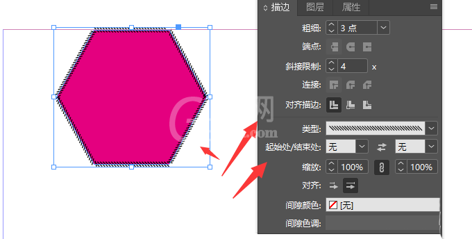ID2019如何更改描边样式?ID更改描边样式操作方法截图