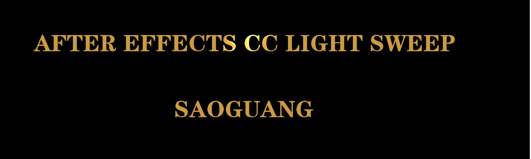 AE如何制作Light Sweep扫光效果?AE制作Light Sweep扫光效果教程截图