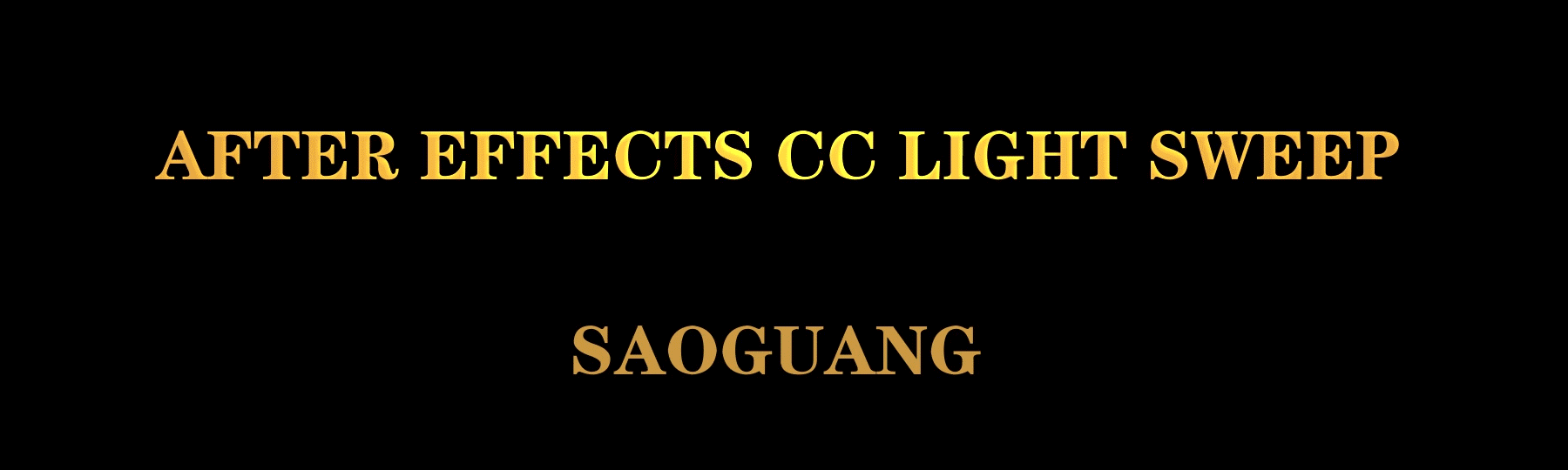AE如何制作Light Sweep扫光效果?AE制作Light Sweep扫光效果教程截图