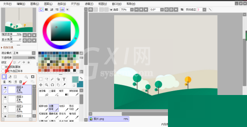 sai怎么合并图层?sai合并图层教程