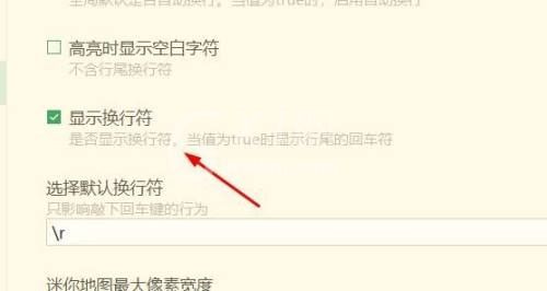 hbuilderx怎么开启显示换行符?hbuilderx开启显示换行符方法截图