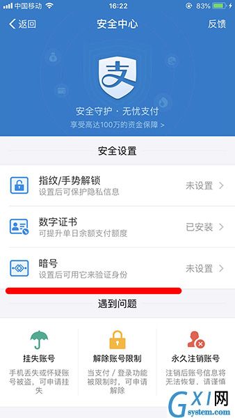 支付宝APP设置图片暗号的操作流程截图