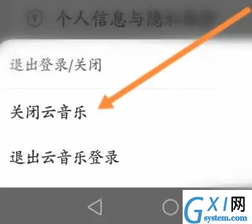 网易云音乐怎样关闭云音乐?网易云音乐关闭云音乐的详细步骤截图