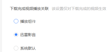 迅雷11怎么设置下载完成时播放关联?迅雷11设置下载完成时播放关联的方法截图
