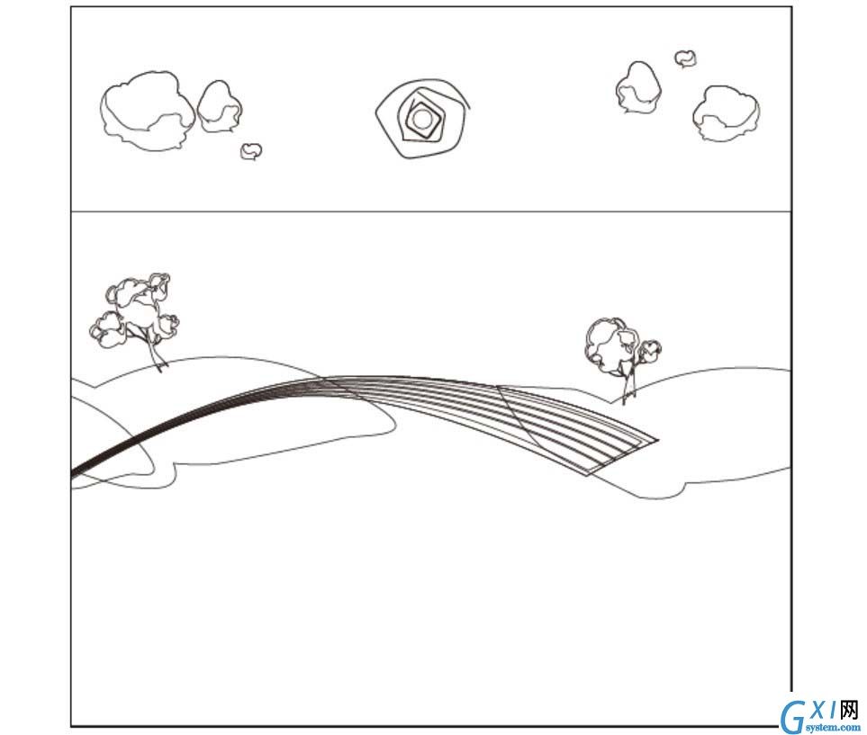 使用ai绘制出卡通版乡村插画图的图文教程截图