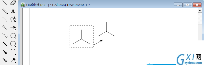 使用ChemDraw绘制出纽曼Newman结构实例的具体步骤截图