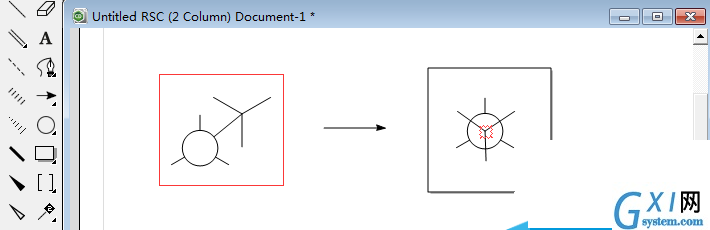 使用ChemDraw绘制出纽曼Newman结构实例的具体步骤截图