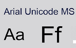 Arial unicode ms字体