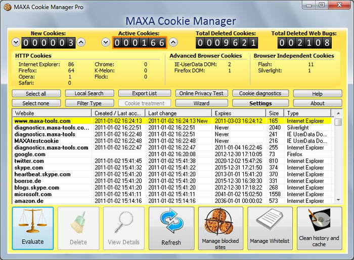 MAXA Cookie Manager Standard