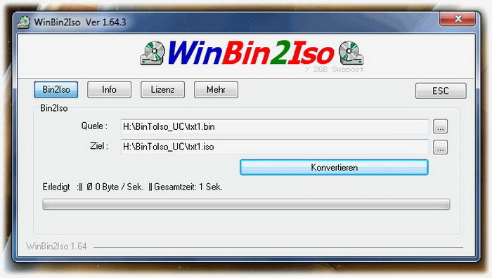 WinBin2Iso Unicode