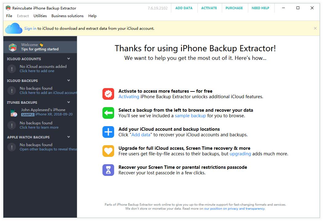 备份提取软件(Reincubate iPhone Backup Extractor)