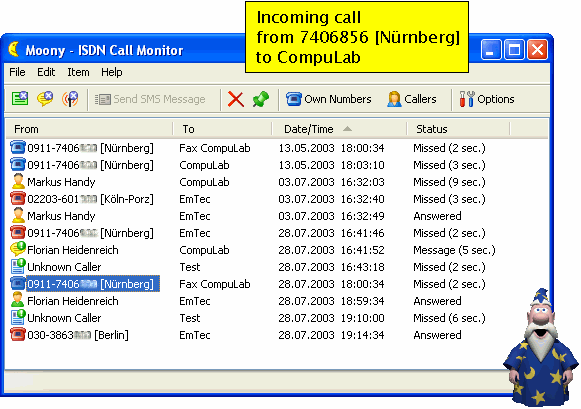 Moony ISDN Call Monitor