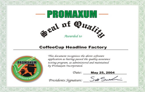 CoffeeCup Headline Factory