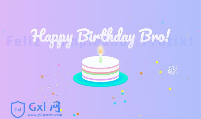 CSS3生日蜡烛蛋糕烟花动画特效