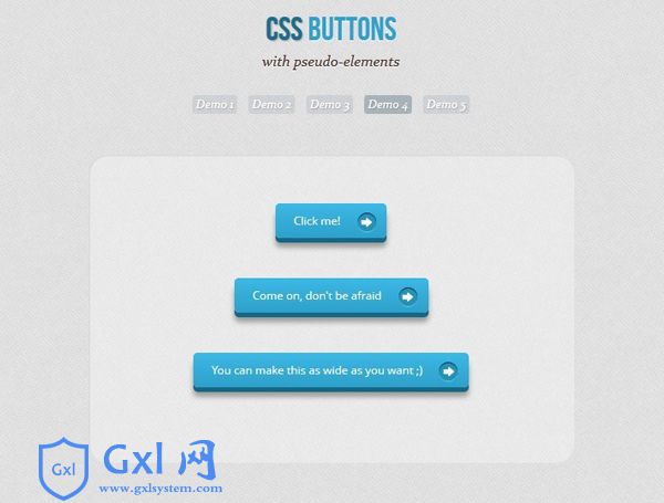 CSS3实现伪对象立体按钮效果
