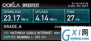 Speed Test Results